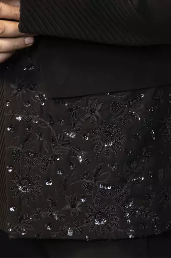 Charcoal whisper bandhgala set