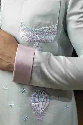 Pastel paradise jacket set