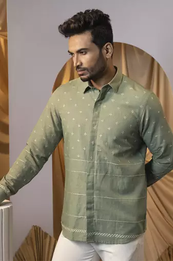 Serene sage shirt