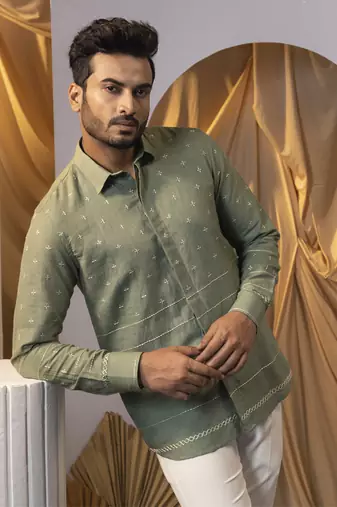 Serene sage shirt