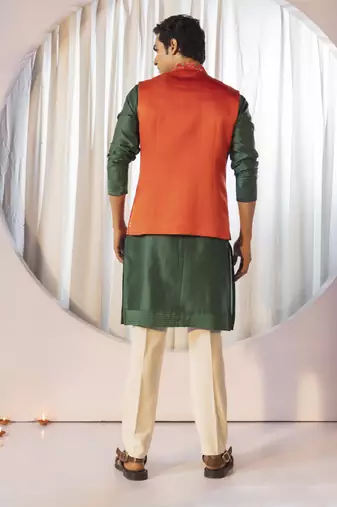 Tangerine nehru set