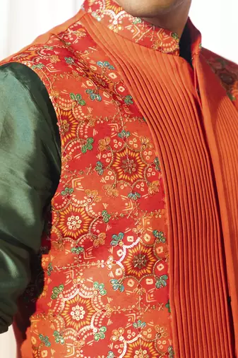 Tangerine nehru set