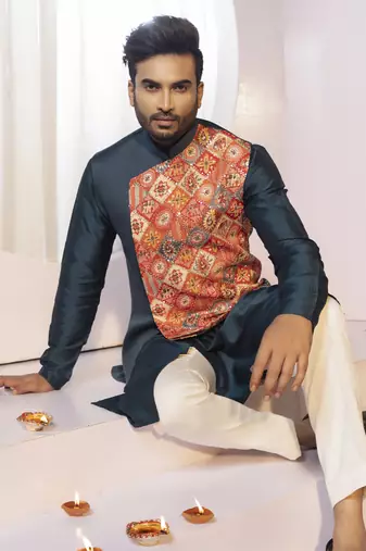 Azure mist nehru set