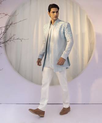 Azure mist open jacket set 1