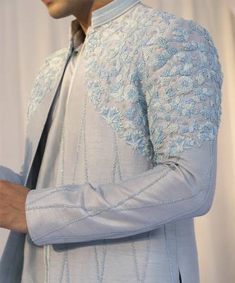Azure mist open jacket set 2