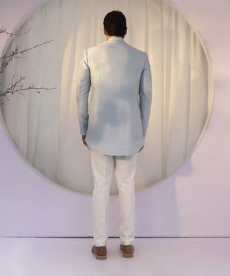 Azure mist open jacket set 3