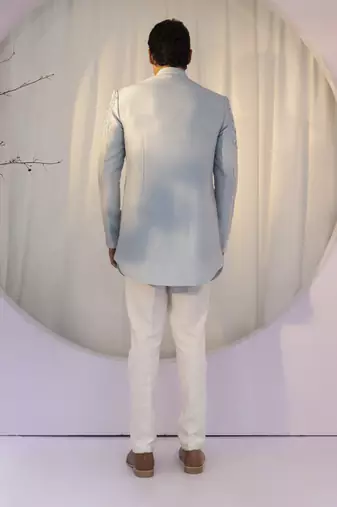 Azure mist open jacket set