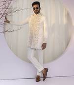 Pearlescent pride achkan set