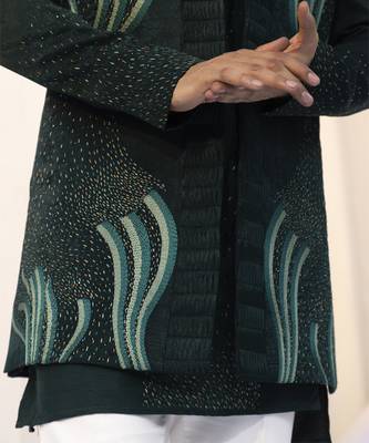 Moss enchantment open jacket set 5