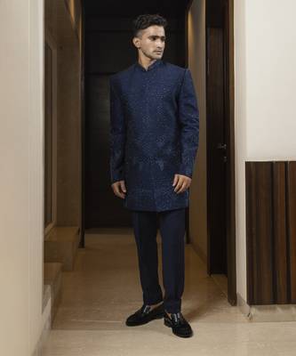 Sapphire soiree achkan set 1