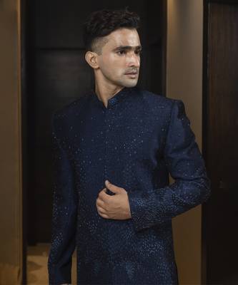 Sapphire soiree achkan set 3