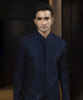 Sapphire soiree achkan set 4