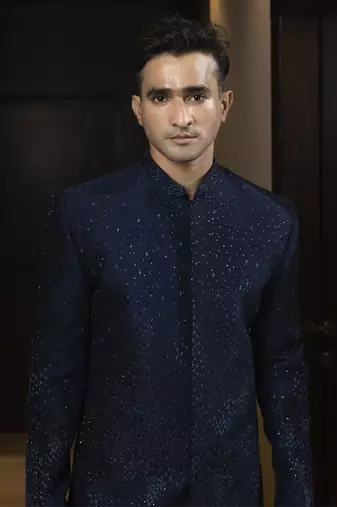Sapphire soiree achkan set