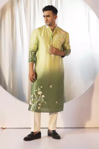 Frosted jade kurta set