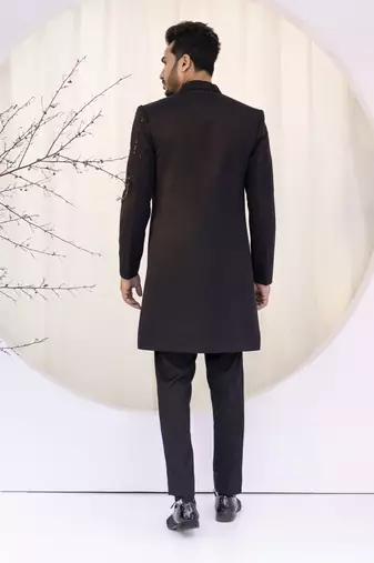 Noor-e-zarqash open jacket set