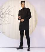 Urban noir achkan set