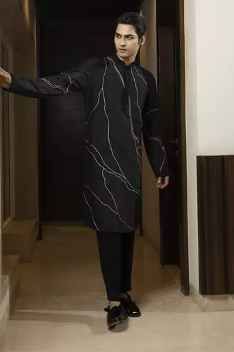Silver siren kurta set