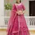 Trendmalls Pink Satin Thread and Sequin Work Lehenga Choli