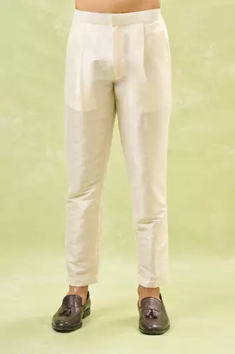 Grey embroidered kurta-jacket set