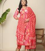  pink  pure cotton maternity kurta set