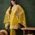Women's mustard roman silk kurta set