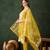 Women's mustard roman silk kurta set