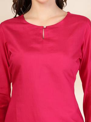  pink silk straight kurta with palazzo dupatta set 4