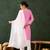 Women's pink rayon cotton kurta set