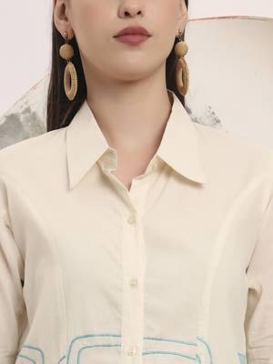white pure cotton top with embroidey 4