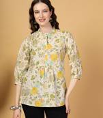 cream pure cotton top