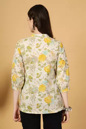 cream pure cotton top