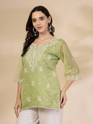 green organza top 2
