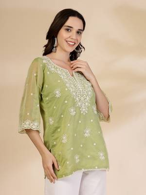 green organza top 5