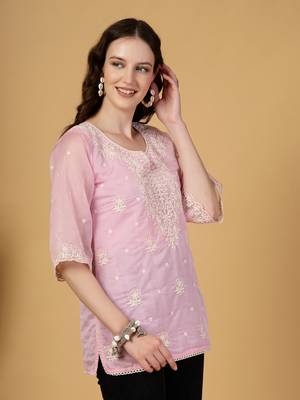 pink organza top 2