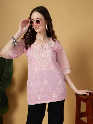 pink organza top 5