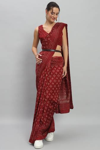 Bandhani printed bandhani saree