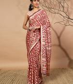 pink Batik printed moss brasso