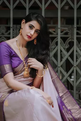 Multy color silk blend sarees with blouse