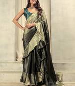 Ombre prestitched frill ready to wear saree