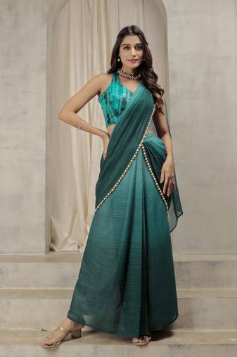 Embellished ready to wear saree