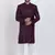 Wine designer indo western set for men