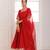 Panihari red gotapatti anarkali suit set