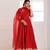 Panihari red gotapatti anarkali suit set