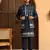 Zari embroidered cotton silk blue kurta with trouser pant & embroidered blue nehru jacket