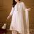 Women white viscose rayon ethnic motifs printed straight kurta palazzos with dupatta