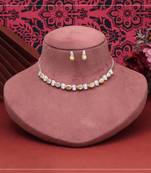 Rainbow color stone necklace set