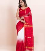 Pure cotton handloom saree with blouse fabric