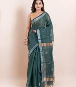 Pure cotton handloom saree with blouse fabric
