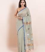 Pure cotton handloom saree with blouse fabric