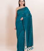 Pure cotton handloom saree with blouse fabric